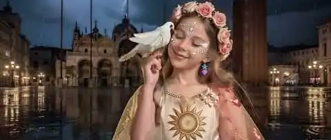 A frame from “The God and His Cross”