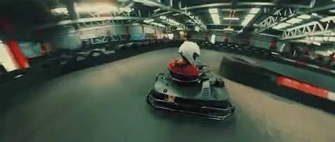 A frame from “Karting track commercial”, 2 of 2.