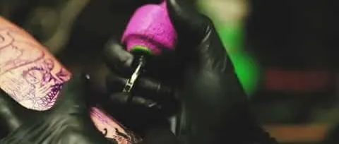 A frame from “Tattoo studio launch film”, 1 of 3.